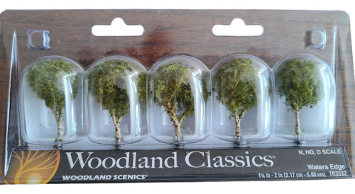 Set De 5 Arboles Para Escala H0, N, Y O Woodland Tr3532