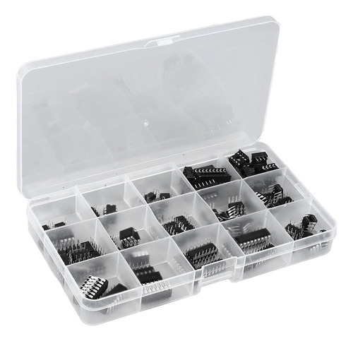 F Kit De Chips Ic De 12 Tipos, 120 Unidades, Ne555 Lm324,