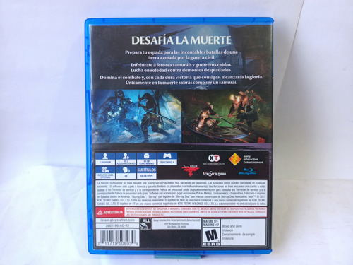 Nioh Para Ps4 Físico (Usado)