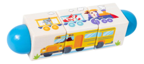 Bloque De Madera Puzzle Educación Temprana Transporte
