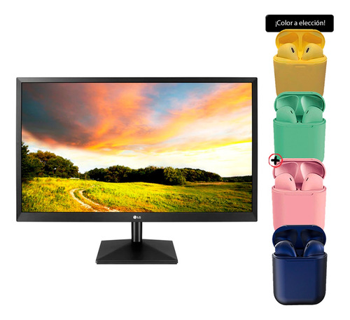 Monitor Gamer LG 20mk400h Led 19.5  60hz 1ms + Auriculares