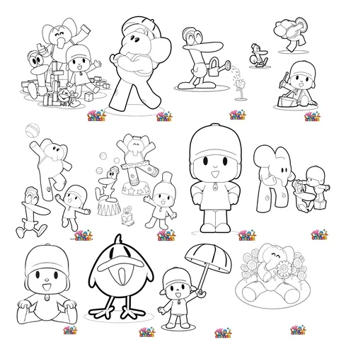 desenho para colorir pocoyo