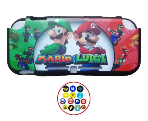 Funda Carcasa Nintendo Switch Lite Case Acrilico + Par Thumb