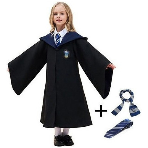 Disfraz Capa Niños Harry Potter 4 Casas Slytherin Ravenclaw