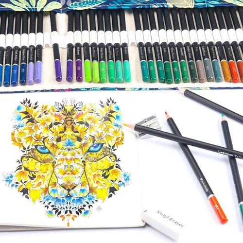 Juego De Lapices De Colores 76pcs Dibujo Profesional Trazo 76 piezas