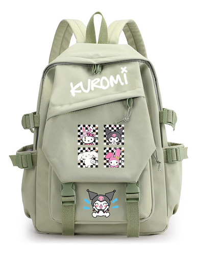 Bonita Mochila Con Estampado De Dibujos Animados Para Adolescentes, Estilo Fresco, Corte