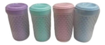 Jarras Plasticas Facetadas + 4 Vasos Excel Calid X 6 Juegos