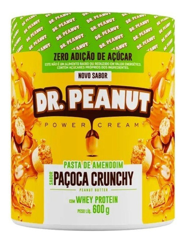 Pasta De Amendoim Pacoca 600g - Dr. Peanut Paçoca Único