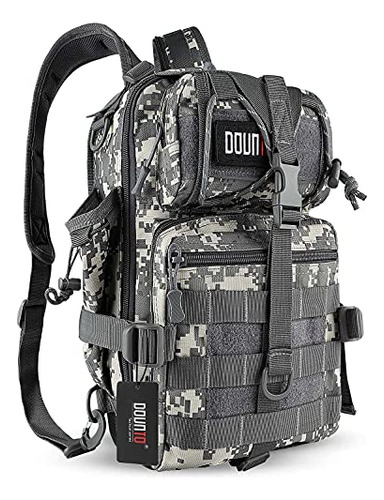 Mochila Táctica Doulto, Mediana, Modelo Edc, Militar, Molle