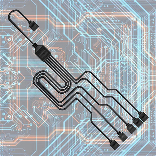 Cabo Adaptador Divisor Rgb De 2 Peças 5v 3 Pinos Para Habita