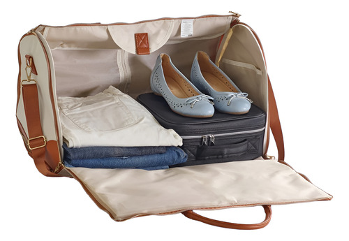 Converti Maleta Betterware C/ Porta Traje Tela Impermeable