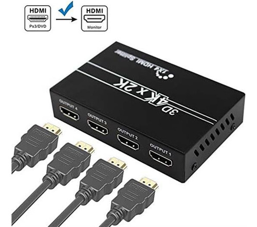 Vsvabefv 4k Hdmi Splitter 1 En 4 Out Switch Switcher Adapter