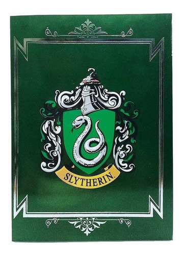 Libreta/cuaderno/anotador Harry Potter Slytherin Muy Lejano