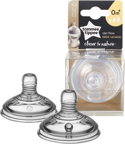 Tommee Tippee 2pzs 0m+ Flujo Variable Closer To Nature 