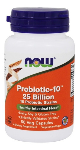 Now Probiotico - 10 Cepa 25 Billones