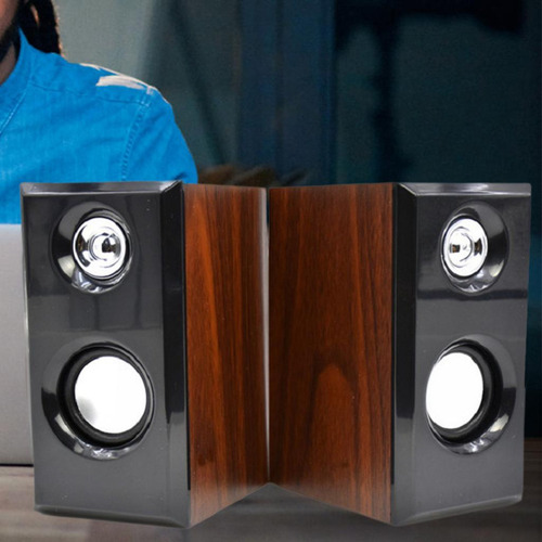 . 2x Altavoces De Madera Altavoces Portátiles De Alto