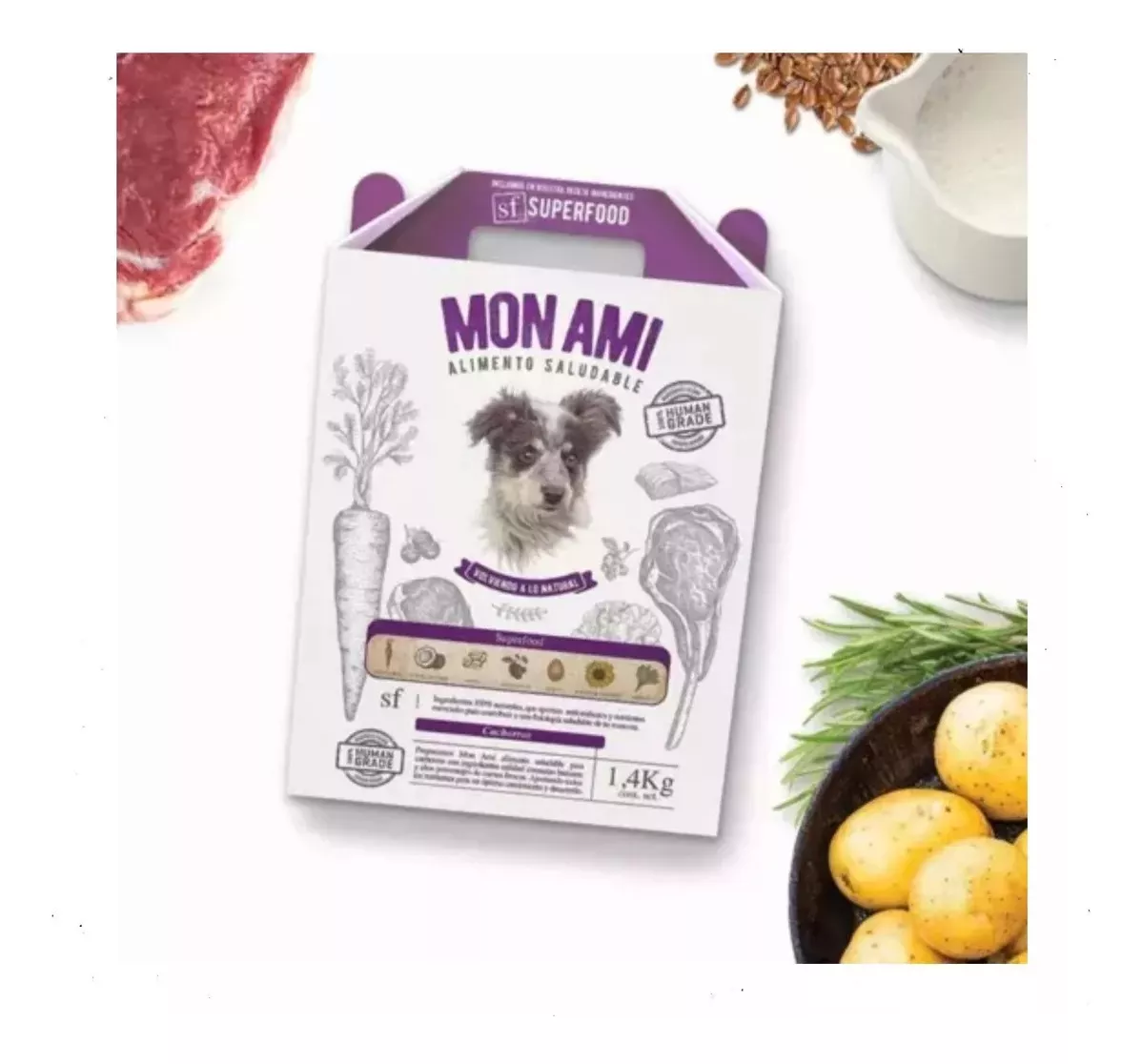 Mon Ami Perro Cachorro Alimento Superfood 8 Kg