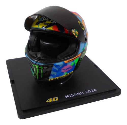 Casco Valentino Rossi Moto Gp Misano 1/5 Escala 2014