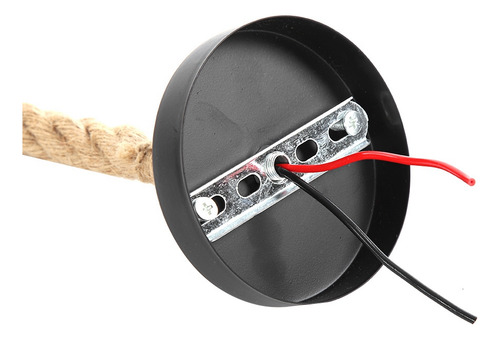 Base Lámpara E27 Cuerda Cáñamo Eléctrico Colgante Bricolaje
