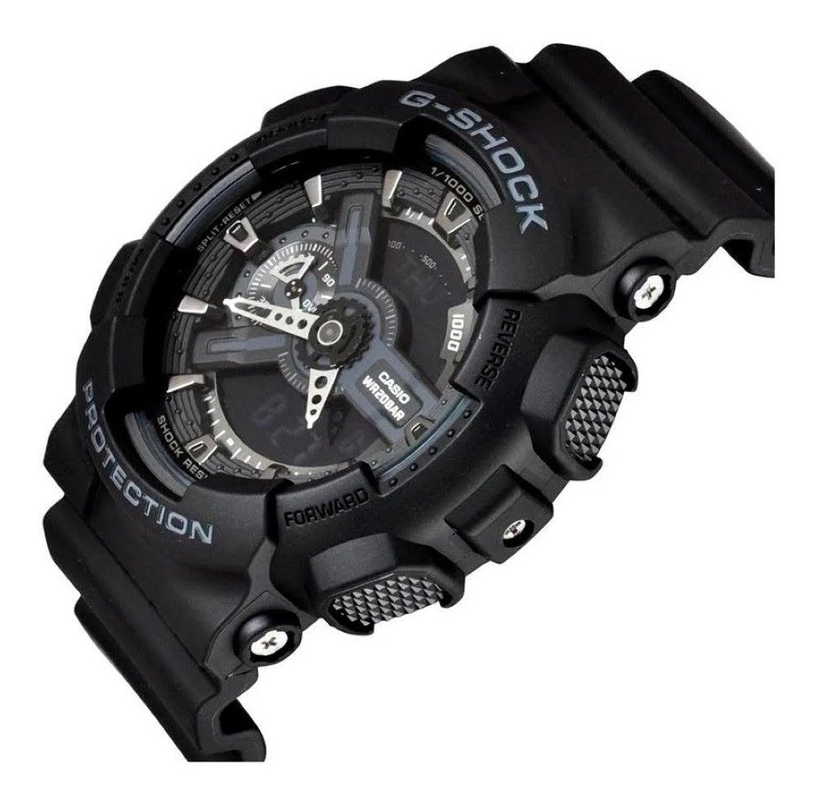 Relógio Casio G-shock Masculino Anadigi Preto Ga-110-1bdr | Mercado Livre
