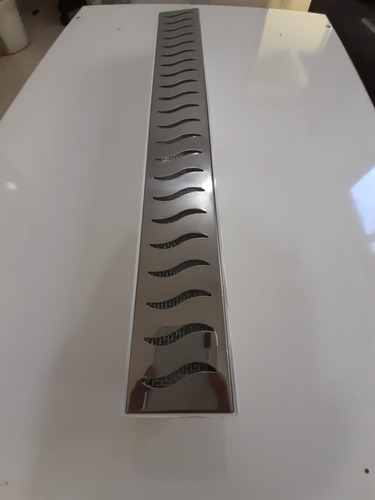 Ralo Linear 6x50 Sifonado Anti Inseto Com Grelha Inox