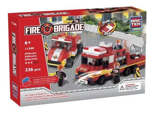 Fire Engine And Road Car With Sound And Light Cantidad De Piezas 336