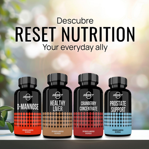 Reset Nutrition Healthy Liver 90 Cápsulas Suplemento Alimenticio para Desintoxicación Hepática, Protección del Hígado, y Salud Digestiva