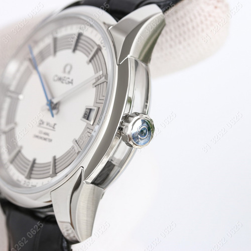 Omega Reloj De Hombre Para Cinturón Con Disco Blanco