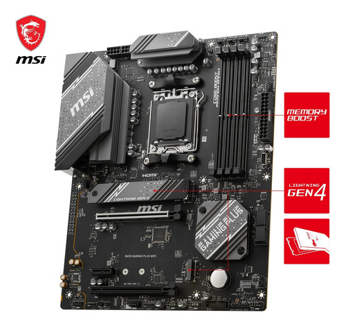 Placa Base Msi B650 Gaming Plus Wifi Amd B650 Socket Am5 Atx