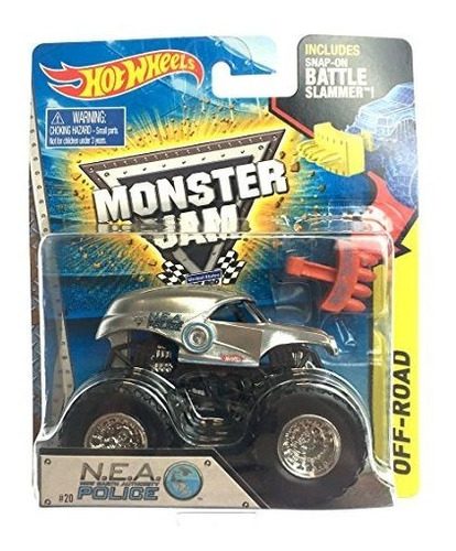 Nea Nea Policia Cop Monster Jam Truck Diecast Hot Wheels 201