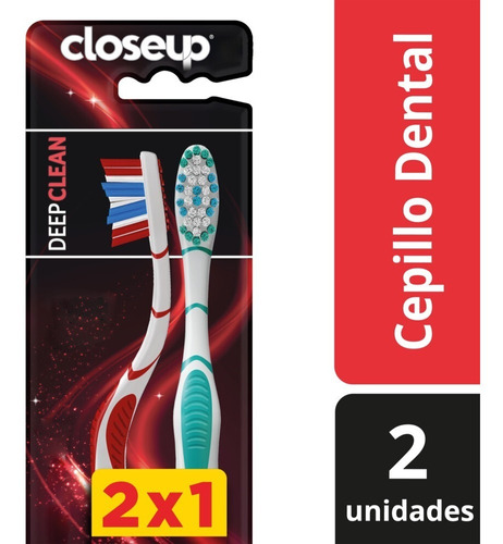 Cepillo Dental Deep Clean  Close Up - Medio Pack X 2 Un 