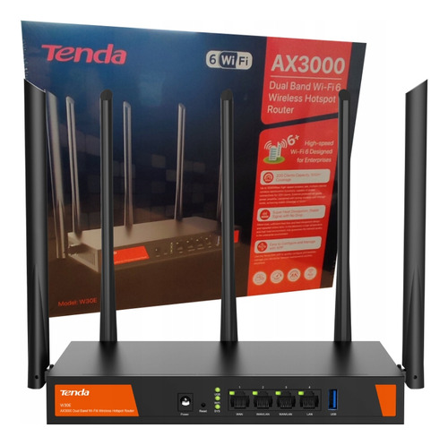 Router Balanceador De Cargas Tenda W30e Ax3000 Wifi 6 Fibra