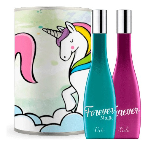 Perfume Ciclo Duo Colônia Forever 50ml + Forever Magic 50ml