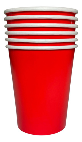 Vasos Polipapel Rojos X 6u - Lollipop