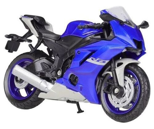 Motocicleta Welly 1/18 2020 Yamaha Yzf-r6 Azul Modelo Q1