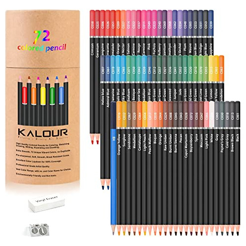 Kalour Lápices De Colores Para Libros De Colorear Para Adult