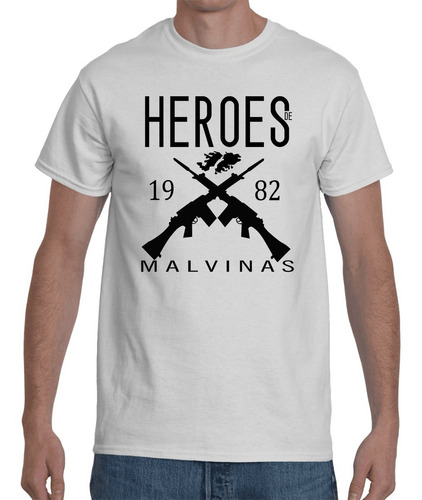 Remera Islas Malvinas Argentinas Héroes Algodon 