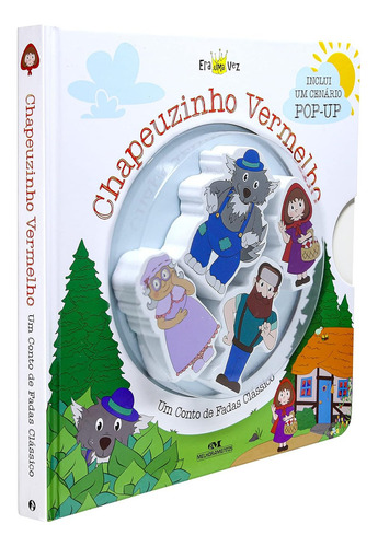 Chapeuzinho Vermelho livro + Cenário Pop-up + 4 Personages de Editora Melhoramentos Capa Dura em Português