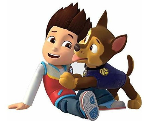 Sticker Pared Paw Patrol Chase Y Ryder 7 Pulgadas