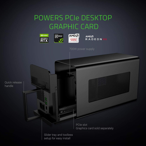 Razer Core X Chroma Carcasa Externa De Aluminio Para Gpu (eg