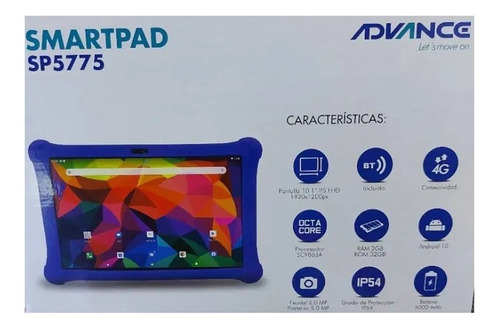Advance Sp5775 Tablet 10.1, Sim Chip 4g 32gb 2gb Ram Octacor