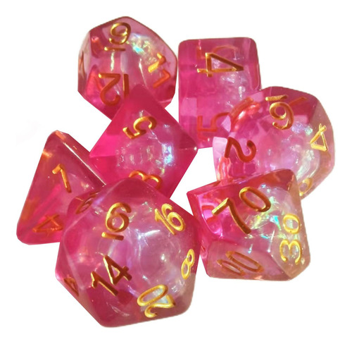 4 X 7x Juego De Dados Poliédricos D4 D6 D8 D10 D% D12 D20