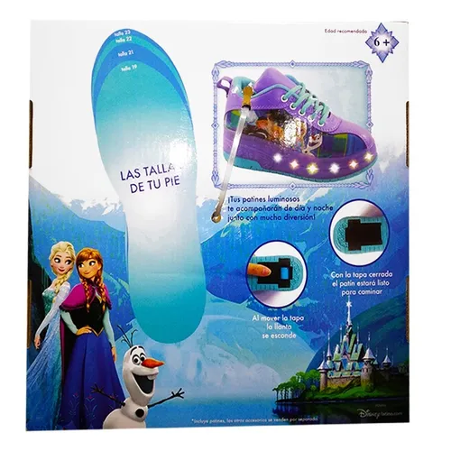Zapato patin con luz frozen sale