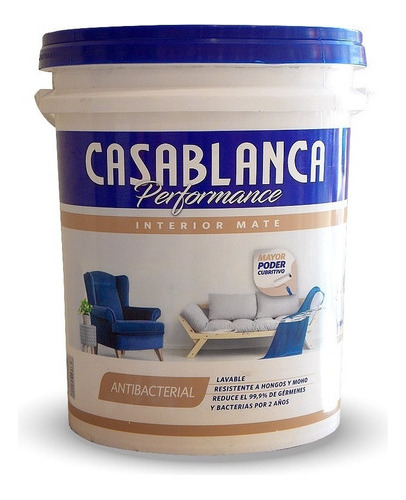 Latex Interior Casablanca Mate Performance X 20lts - Prestigio