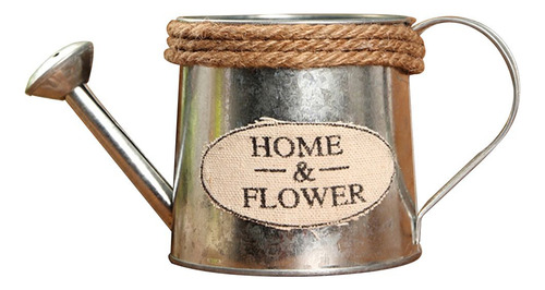 Jarrones Para Regadera Con Forma De Cubo De Flores, Hierro F