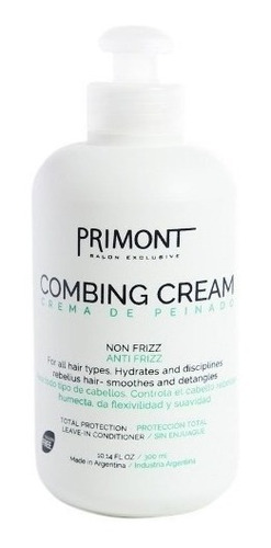 Primont Combing Cream Crema De Peinado Pelo Anti Frizz 300ml