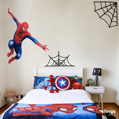 Imagen 3 de 3 de Vinilos Infantiles Superheroe Spiderman 2 Hombre Araña