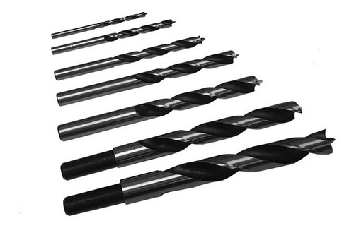 Set De 7 Mechas Milimetricas Madera Punta Aguja Milescraft