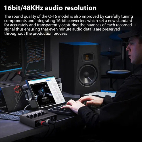 Tarjeta De Grabación En Línea De Interfaz De Audio Xlr Vocal