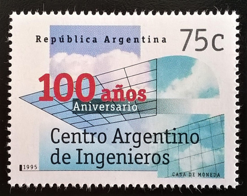 Argentina, Sello Gj 2707 Centro Ingenieros 1995 Mint L13592